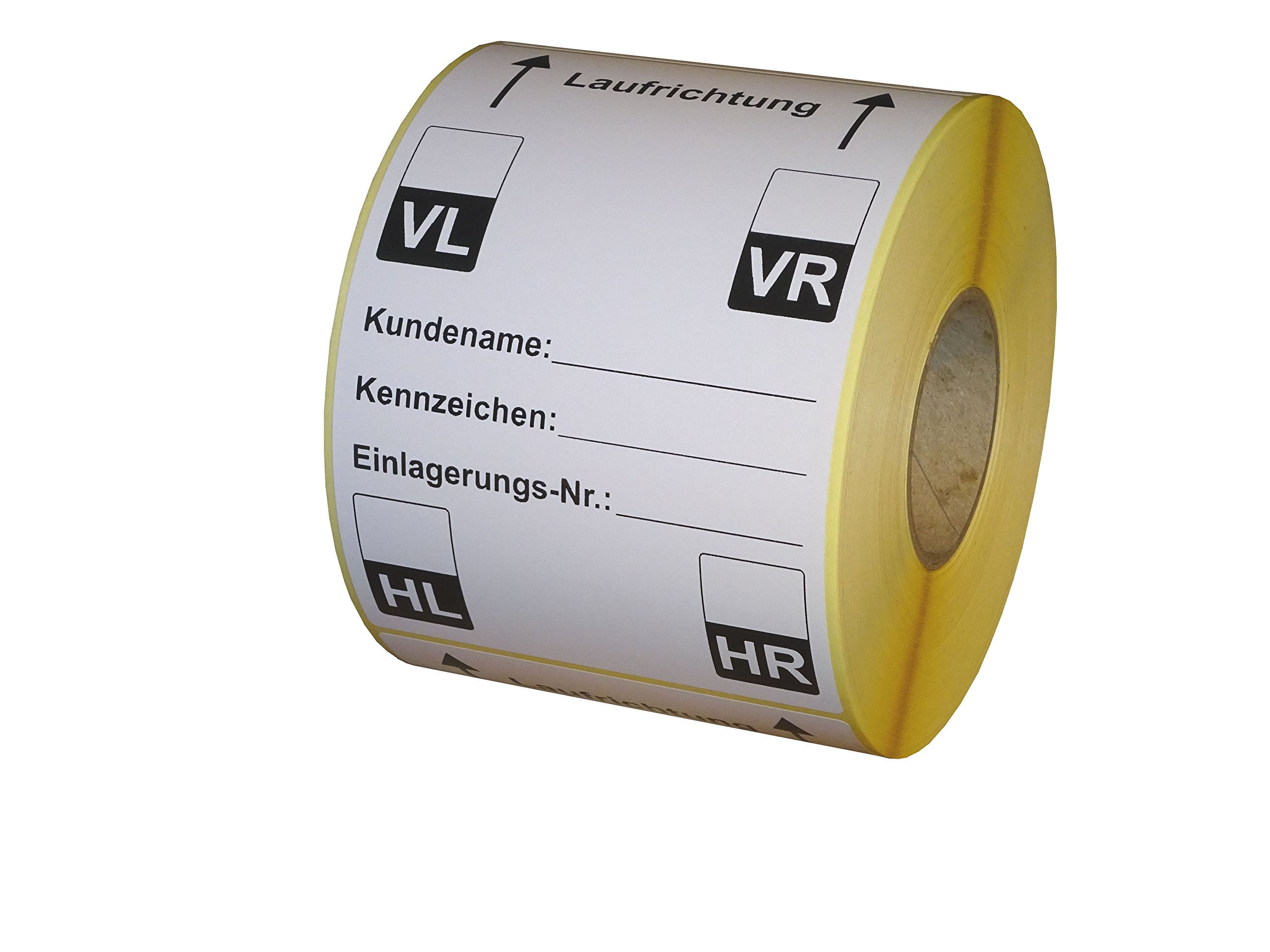 Reifenetiketten für Einlagerung auf Rolle - 100 x 150 mm - 480 Stück - Variante C
