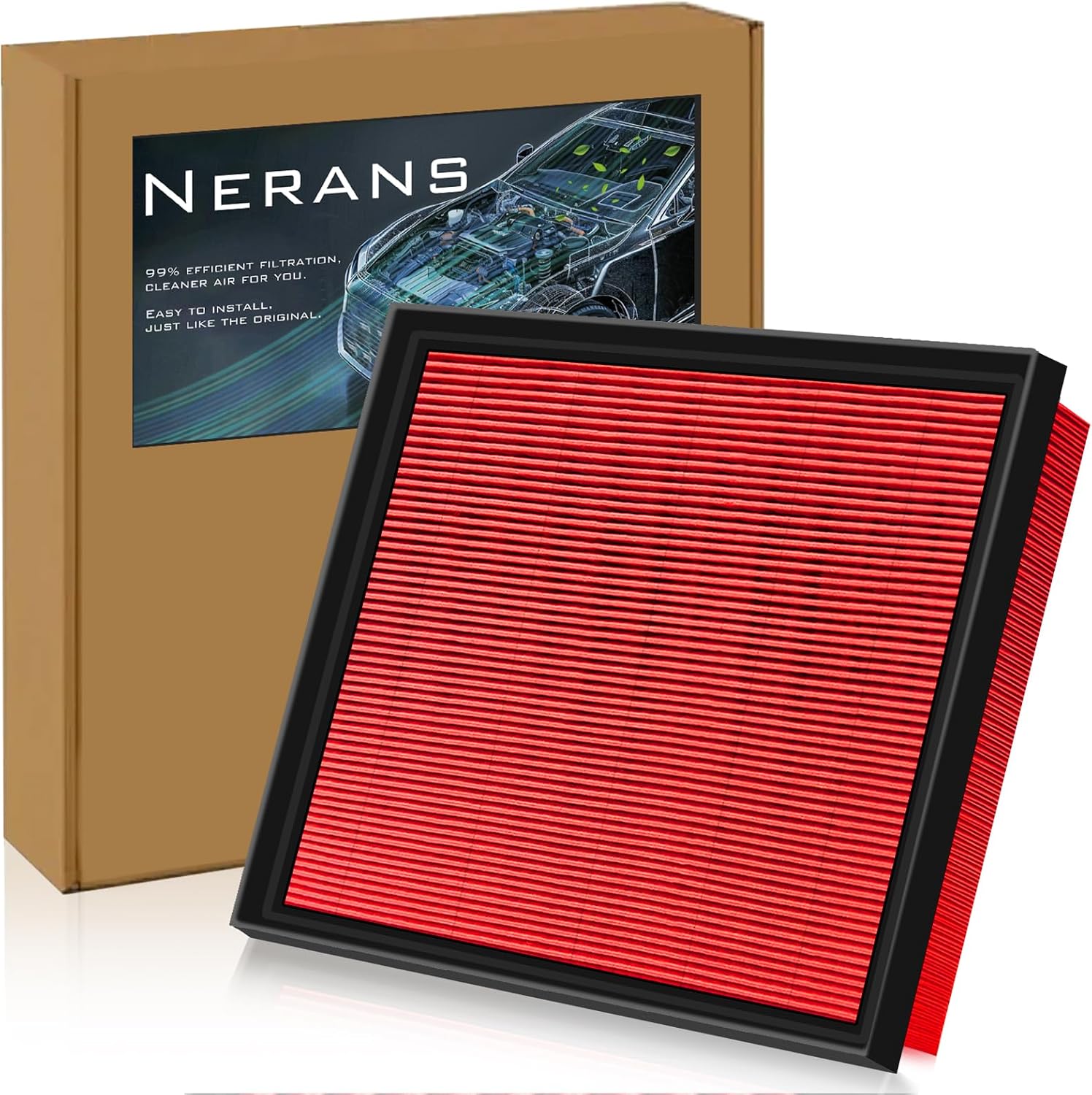 Nerans CA12377 Engine Air Filter (Replacement)