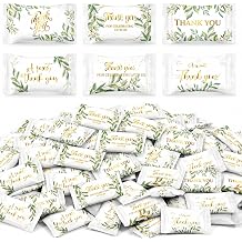 Naucoos 300 Pcs Wedding Thank You Mints 37oz Individually Wrapped Candy | Wedding Mints Bulk, Sage Green and White Thank You Candies, Bridal Shower Baby Shower Anniversary Party Favors for Guests
