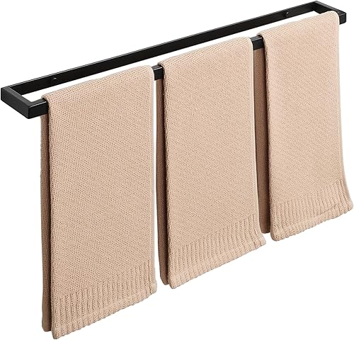 Vista 120 de Alise Toallero de baño, soporte de pared para toallas de baño, toallero para baño, toallero de acero inoxidable SUS304 de 8 pulgadas, negro mate