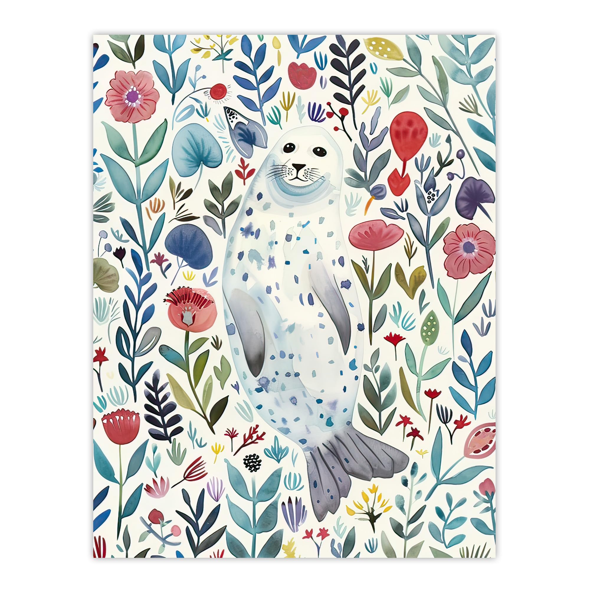 Artery8 - Poster - Seal Wildflowers Floral - W24 inch x H32 inch