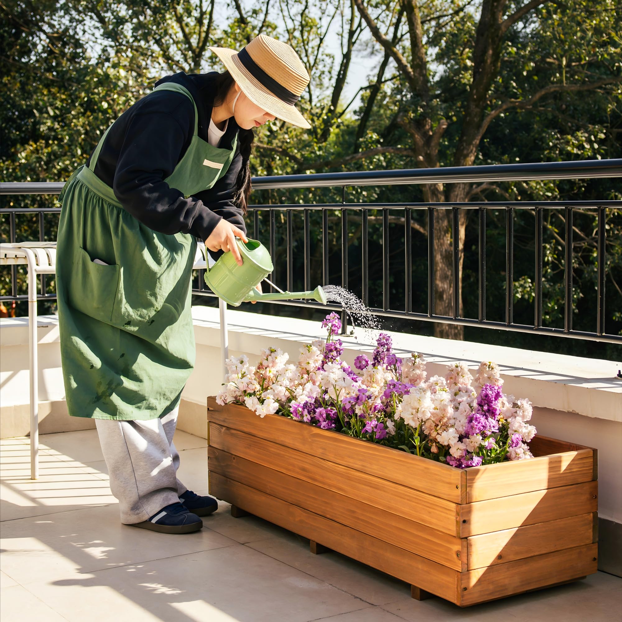 Fir Wood Raised Garden Bed - Tomato Planter -6