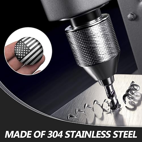 Miniatura 2 de Zhizhong Placa de Adorno del Selector de Dial Grabada con Emblema de Bandera Americana, Cubierta de Perilla del Interruptor de Cambios Compatible