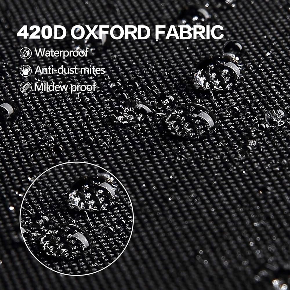 NIHUIFDPY Garden Furniture Cushion Storage Bag 173x76x51cm Waterproof Anti-UV Heavy Duty Rip Proof 210D Oxford Fabric Outdoor Garden Patio Cushion Storage Bags Christmas Tree Storage Bag With Handle