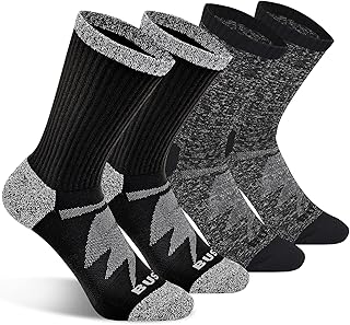 Busy Socks Cushioned Crew Sport Socks for Men Women, Recycled Lightweigh...