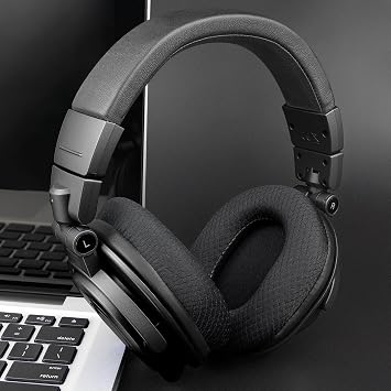 SOULWIT Mesh Earpads for ATH M50X Headphones - Black