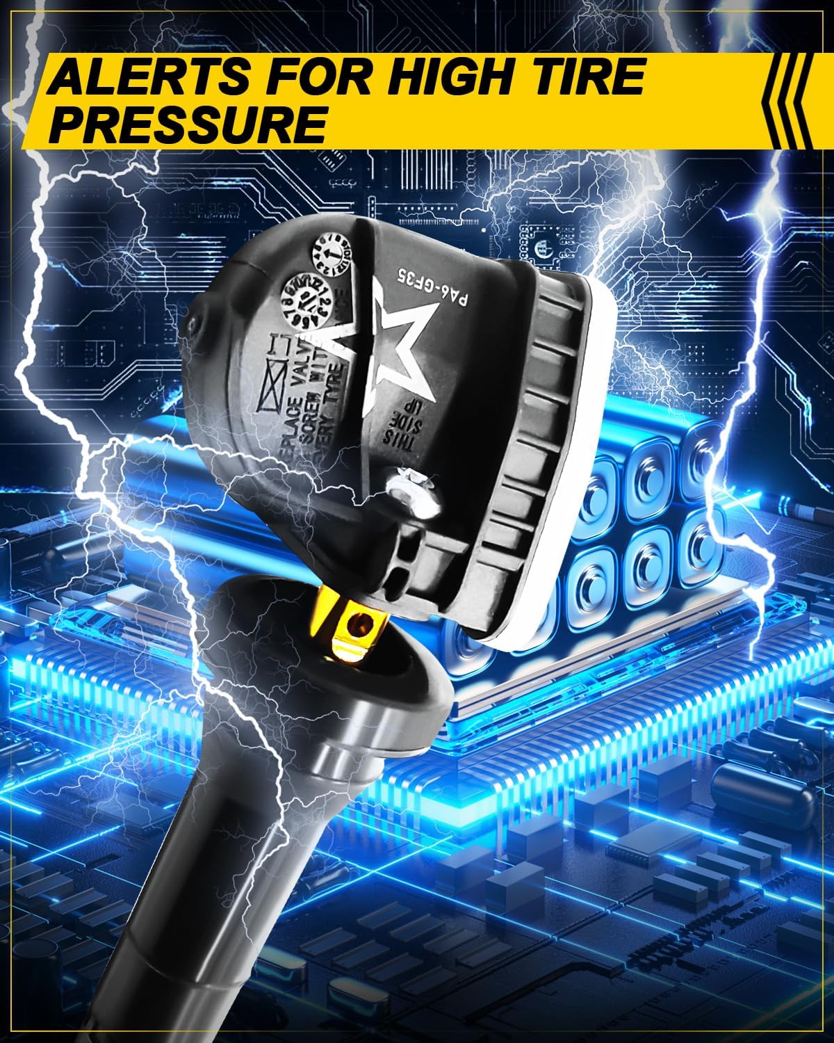 13598771 Programed TPMS Sensors for:-Cadillac Escalade 2007-2020 Cts Xts, for:-Chevy Tahoe Equinox Camaro Impala Malibu, for:-GMC Sierra Savana Tire Pressure Monitoring System 315Mhz (4pcs)