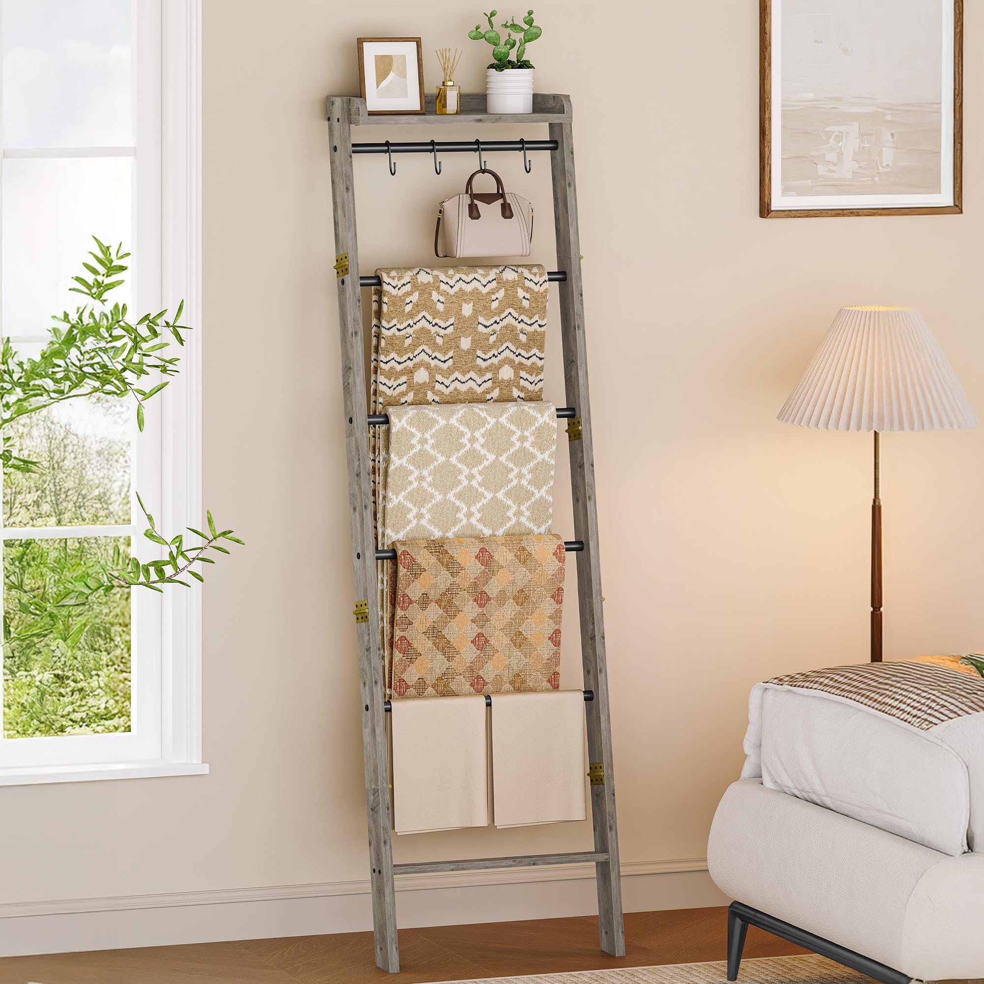 Hzuaneri 7-Tier Shelf Ladder