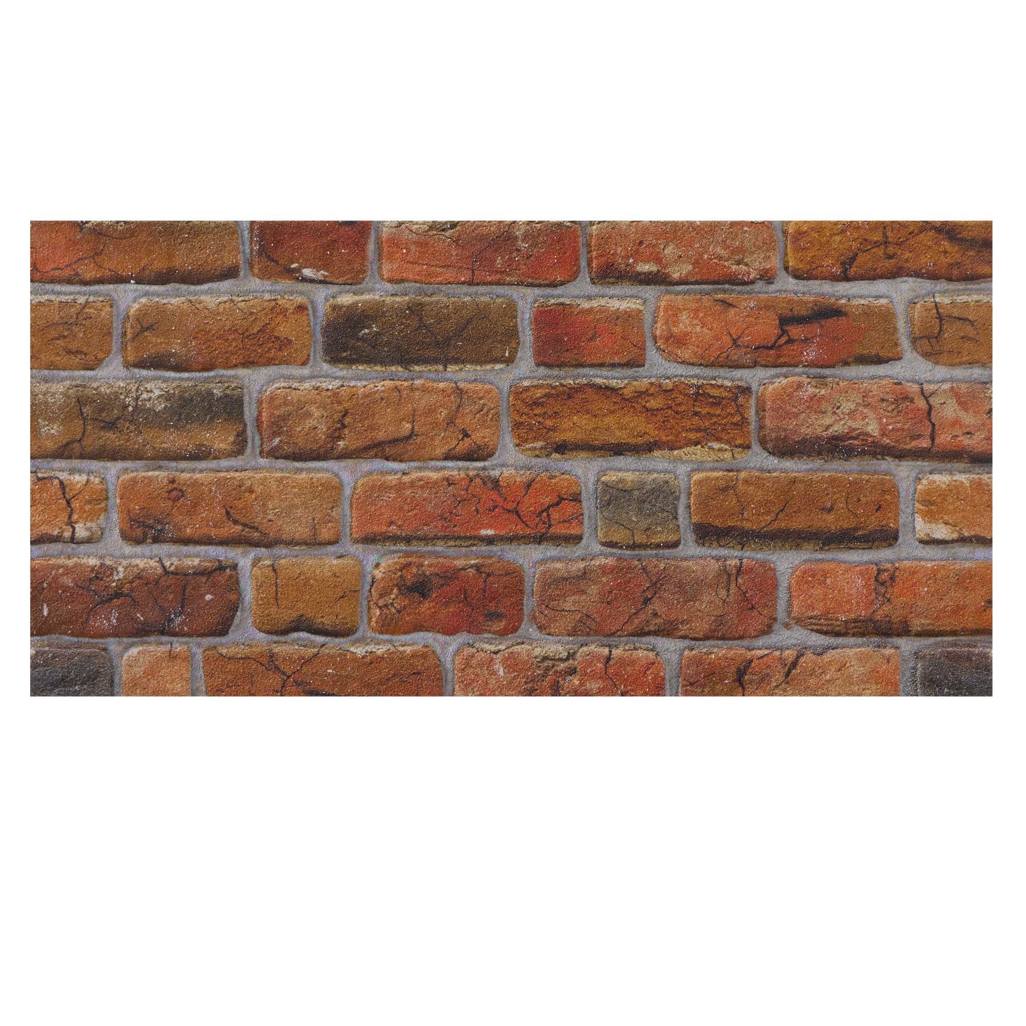 K&B Panels 3D Wall Panels, Rustic Brick Effect Styrofoam Wall Panelling Kit, Lightweight, Easy to Install, Dual Insulation to Reduce Acoustic Noise, Indoor & Outdoor (Rustic Aged Amber) (1 Panel)