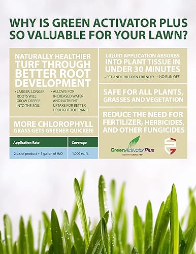 Miniatura 7 de 's GreenActivator | Fertilizante líquido para césped y césped de 32 onzas con ácido húmico y fúlvico | Aumenta la salud del césped y la ingesta de