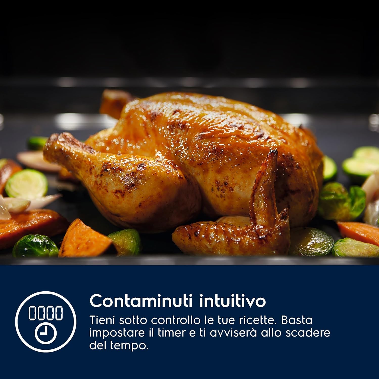 Electrolux Serie 600 Forno da Incasso a Vapore Multifunzione, Capacità 68 L, COD3S40X, Funzione Pizza, SteamBake, Pulizia AquaClean, 589x594x568 mm, Inox Antimpronta Serie 600 | Classe A | SteamBake Acciaio Inox Antimpronta - Immagine 4