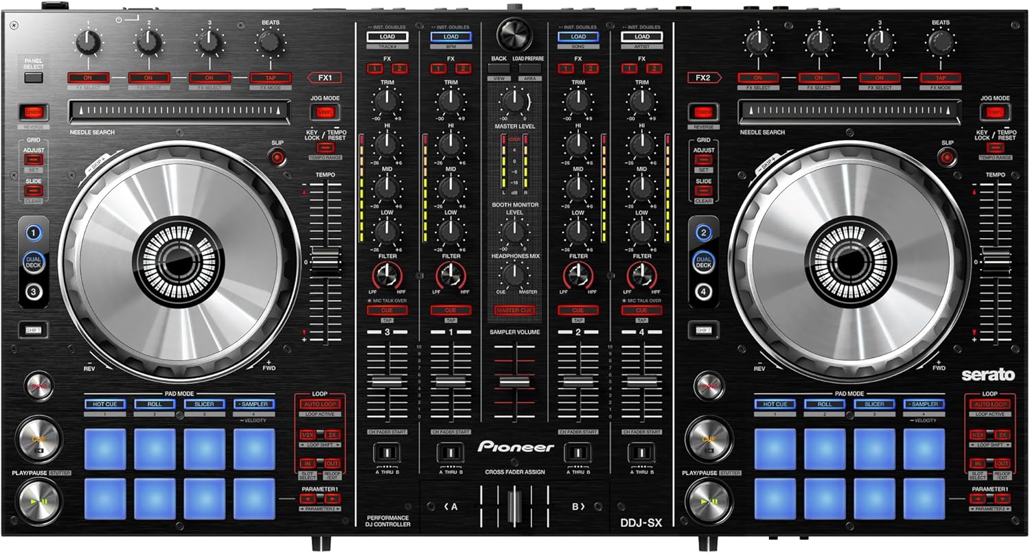 Pioneer DDJ-SX Digital Performance DJ Controller angled view
