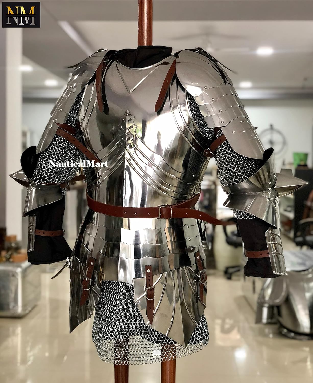 NauticalMart Medieval LARP Fantasy Steel Armour Cuirass Breastplate Halloween Costume