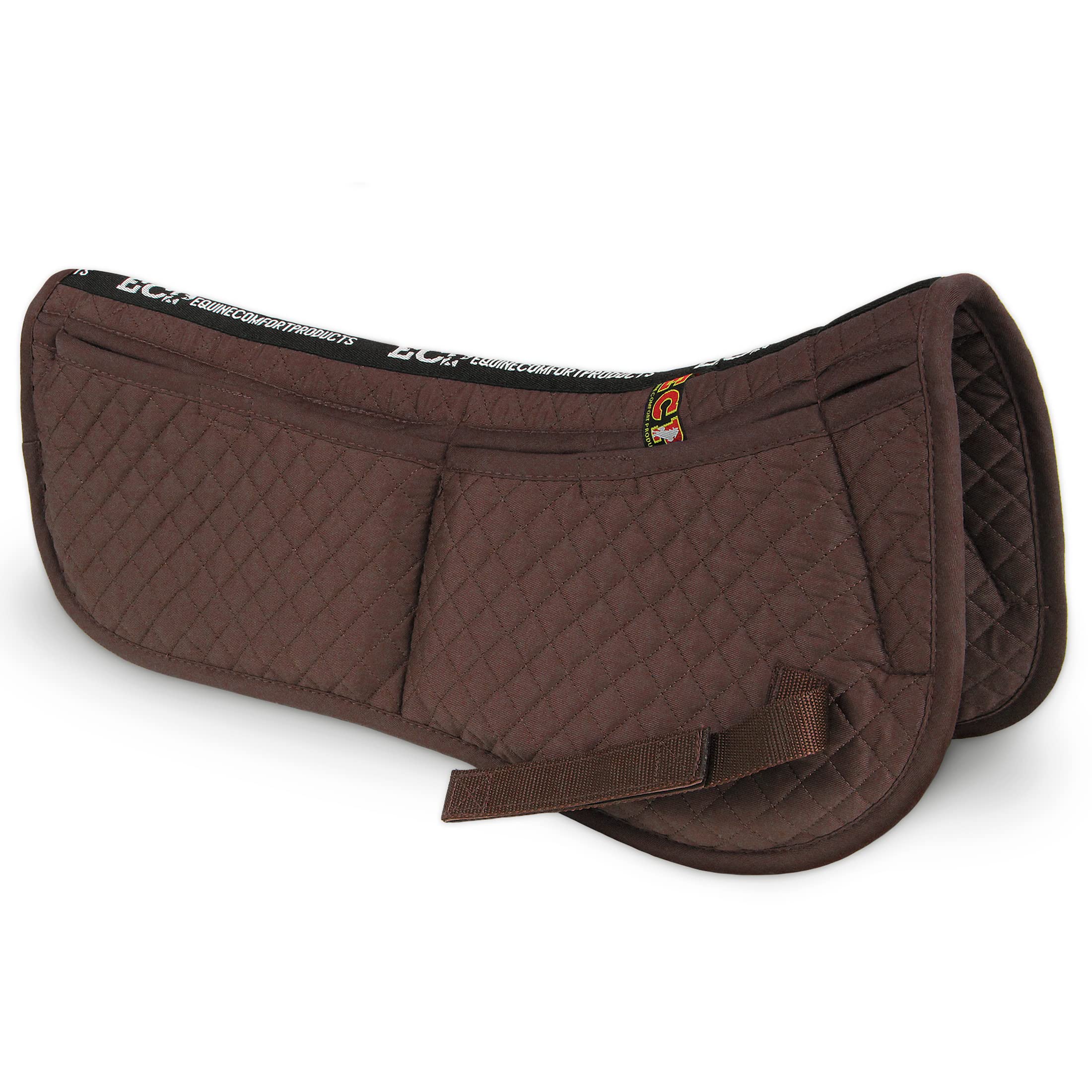ECP Equine Comfort Products Correction Half Saddle Pad with Adjustable Memory Foam