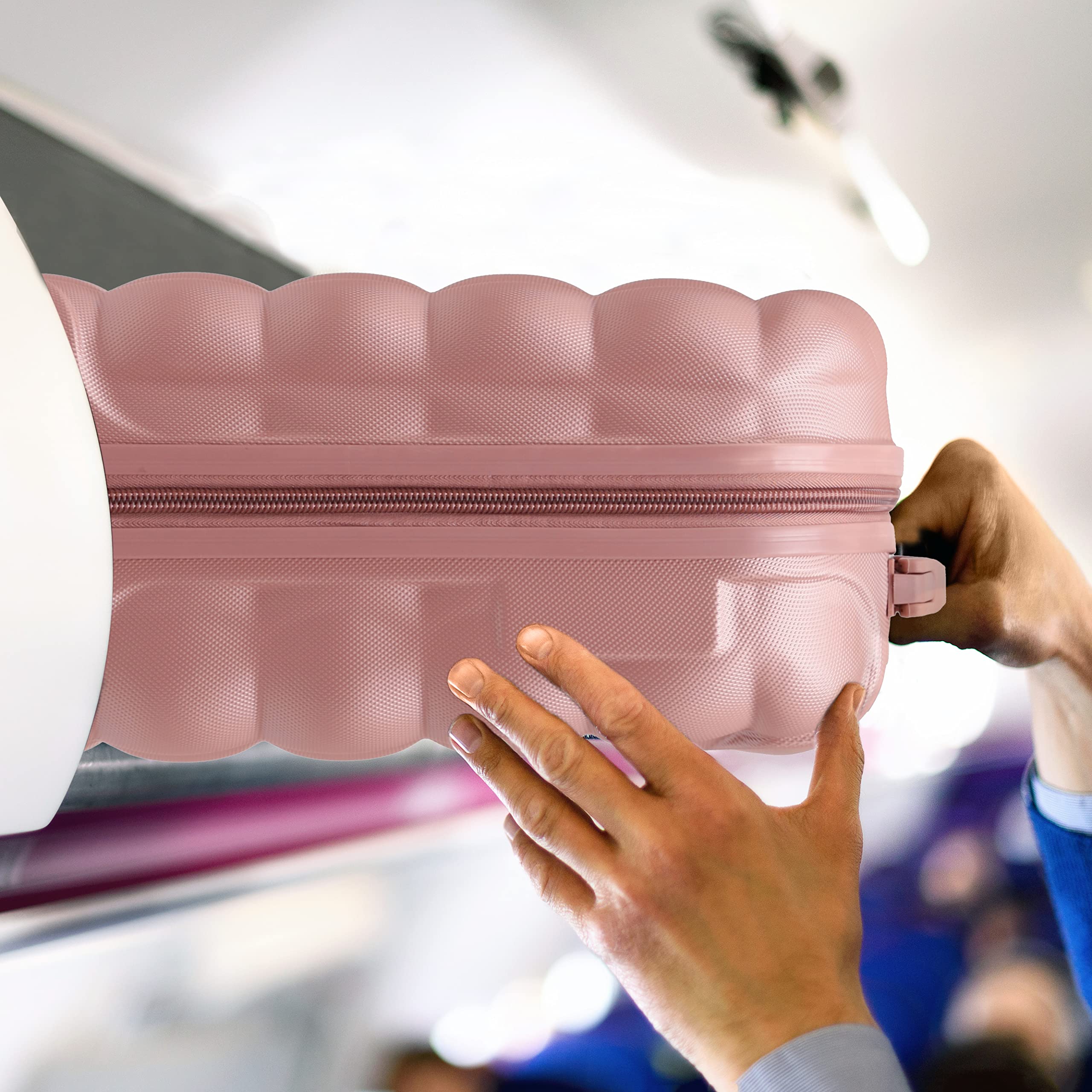 Flight Knight Bubble Suitcase Ryanair easyJet Jet2 Approved 8 Wheel Hardcase Suitcases Cabin or Medium & Large Check-in Sizes