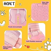Vista 5 de Hcpet - Zapatos para perros grandes, botas para perros grandes, protectores de patas transpirables para perros para pavimentos calientes en verano
