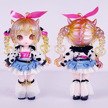 ICY Fortune Days 13cm bjd Doll - Anime Style Doll Set, Perfect for Gifts, Decorations, DIY Exercise, Collections, Girl Dolls 8+Taurus