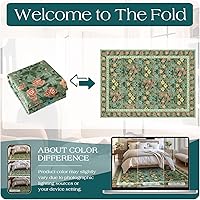 Vista 55 de Vintage Bohemian Entry Rug, 2x3 Small Entryway Rug Boho Kitchen Rugs Non-Slip Washable Indoor Door Mat, Distressed Floral Soft Accent Throw Rugs for