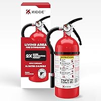Kidde 2A10BC Home Fire Extinguisher - UL Listed, 2X Firefighting Power for Class A/B/C Fires, Residential Use