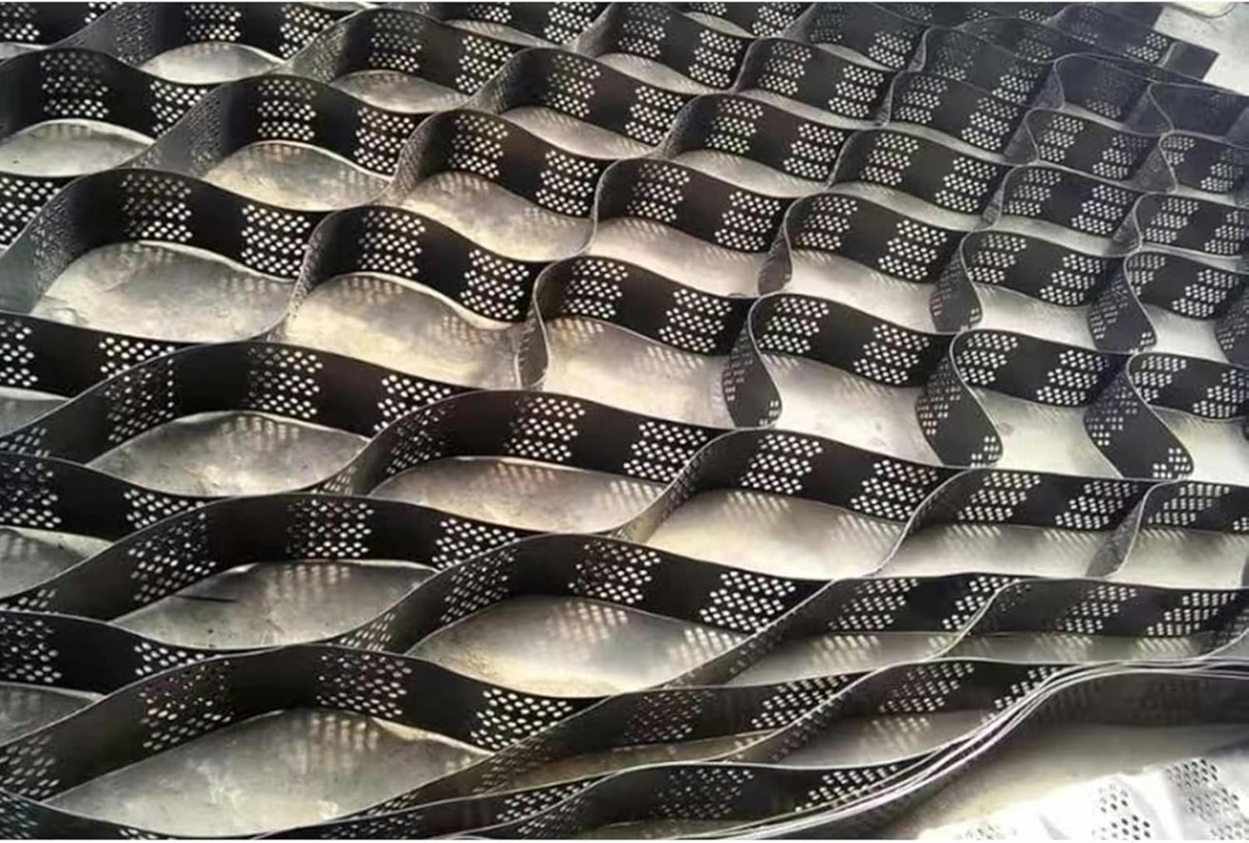 Grille de gravier robuste 1x10m stabilisateur de sol drainant allée