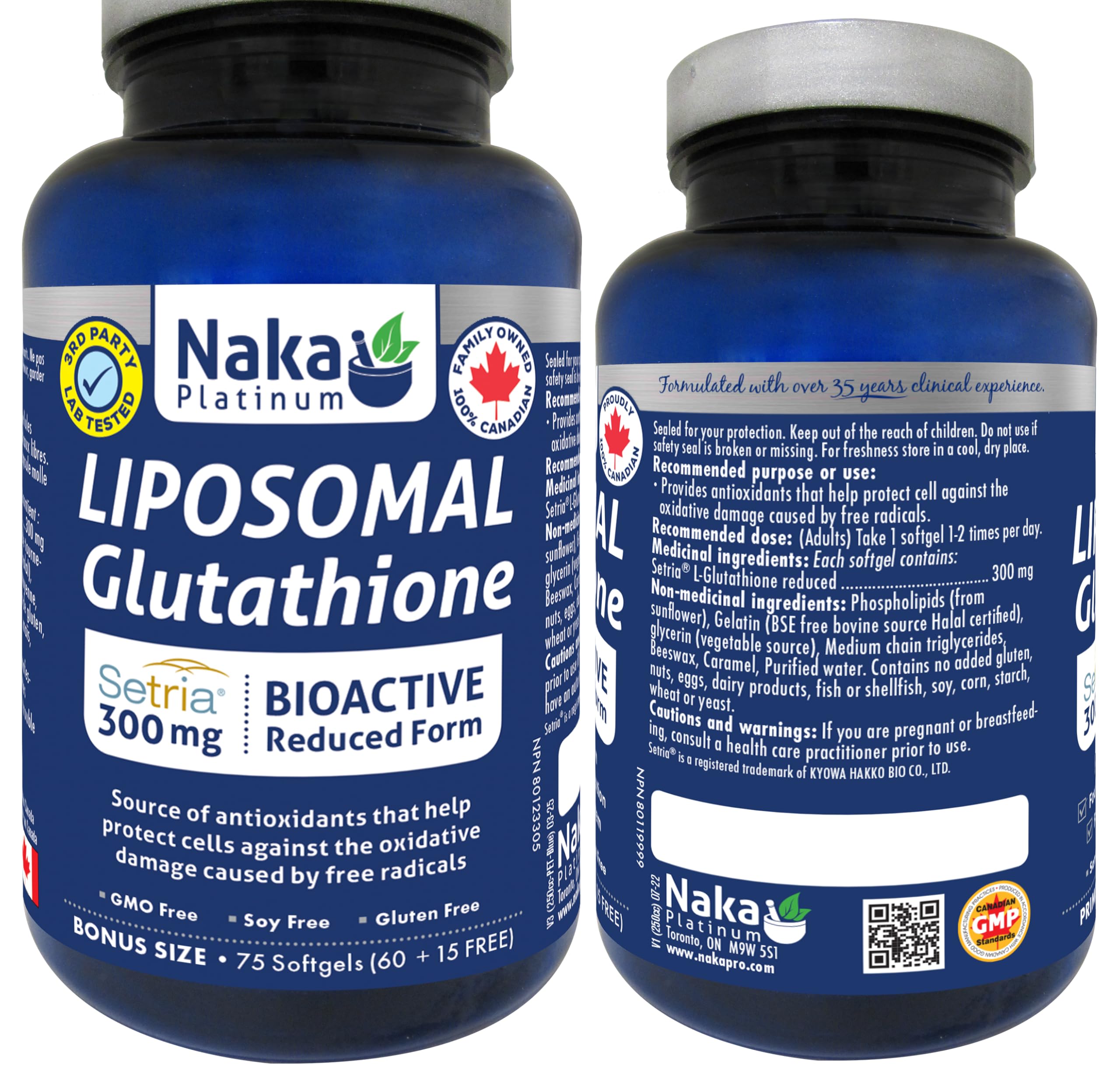 naka glutathione Naka Platinum Liposomal Glutathione Supplement