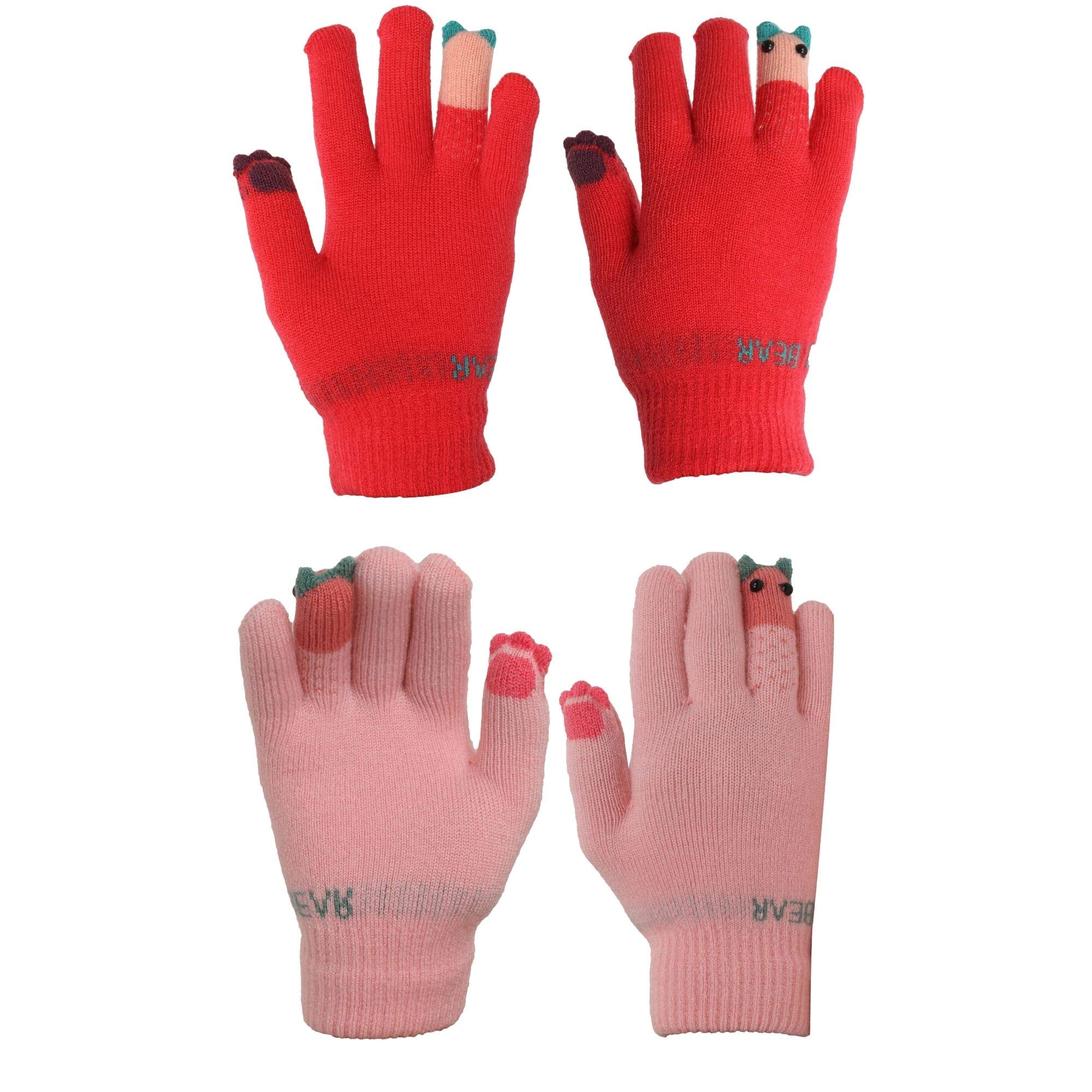 fabseasons Acrylic Woolen Winter Gloves for Girls & Boys. Pack of 2-picture-38