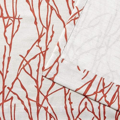 Miniatura 4 de Exclusive Home Curtains par de paneles de cortinas estampadas con ramas, con arandelas