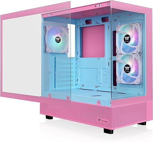 Vista 22 de Thermaltake View 300 MX TG ARGB Motherboard Sync E-ATX - Carcasa para computadora de torre media con ventilador ARGB frontal de 0.079 x 7.874 in