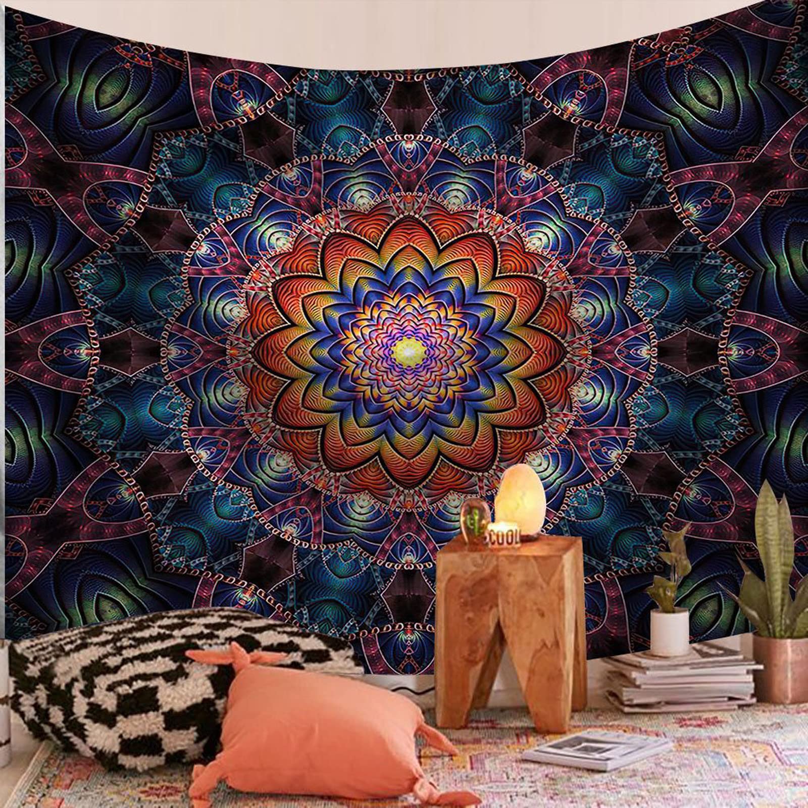 Brrnoo Moon Tapestry, Huishoudelijk Handwerk Maancycli Patroon Hangend