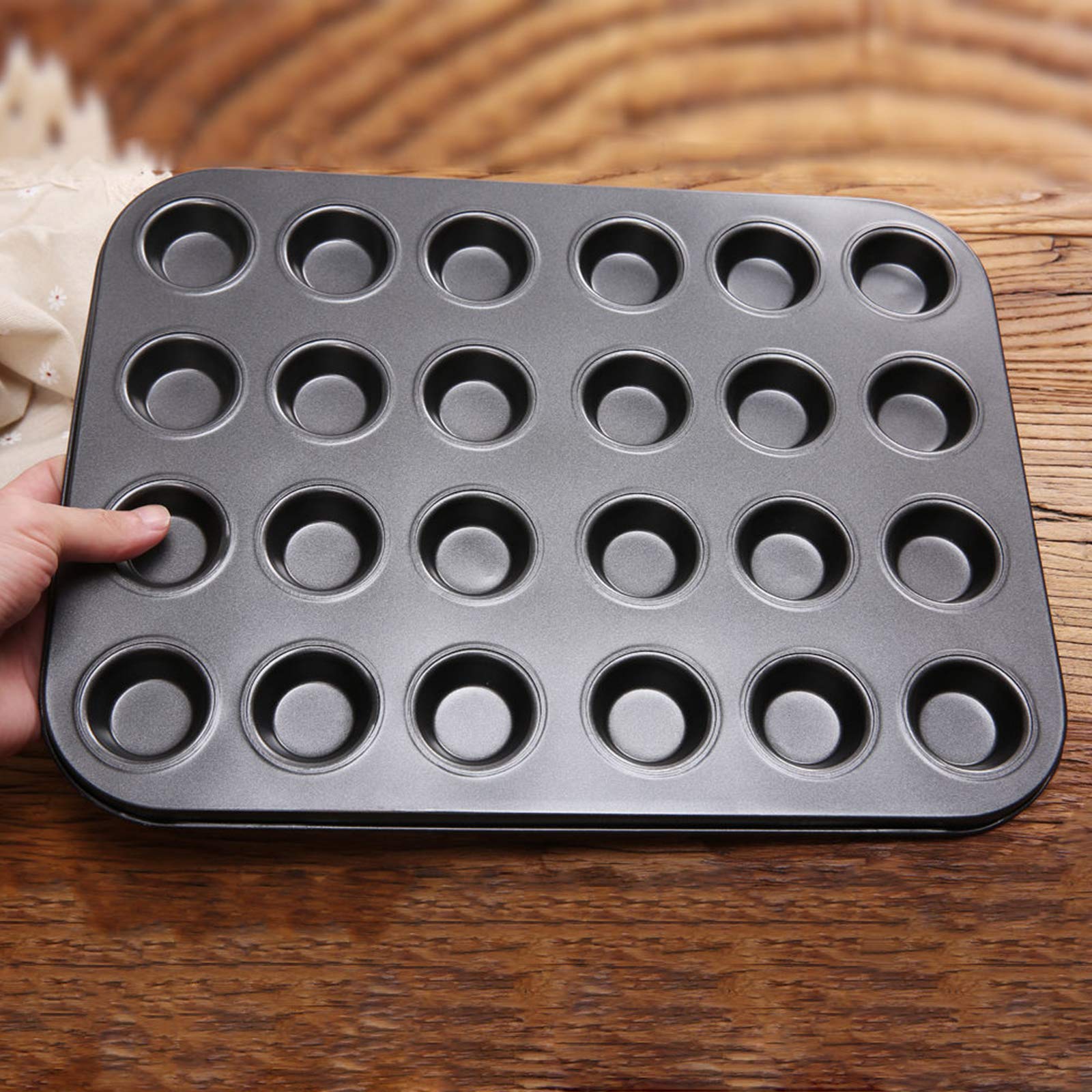 Stampo Silicone Per Muffin - 24 Forme, 3 Pezzi, Antiaderente, Senza BPA, Per Forno E Microonde - Foto 9