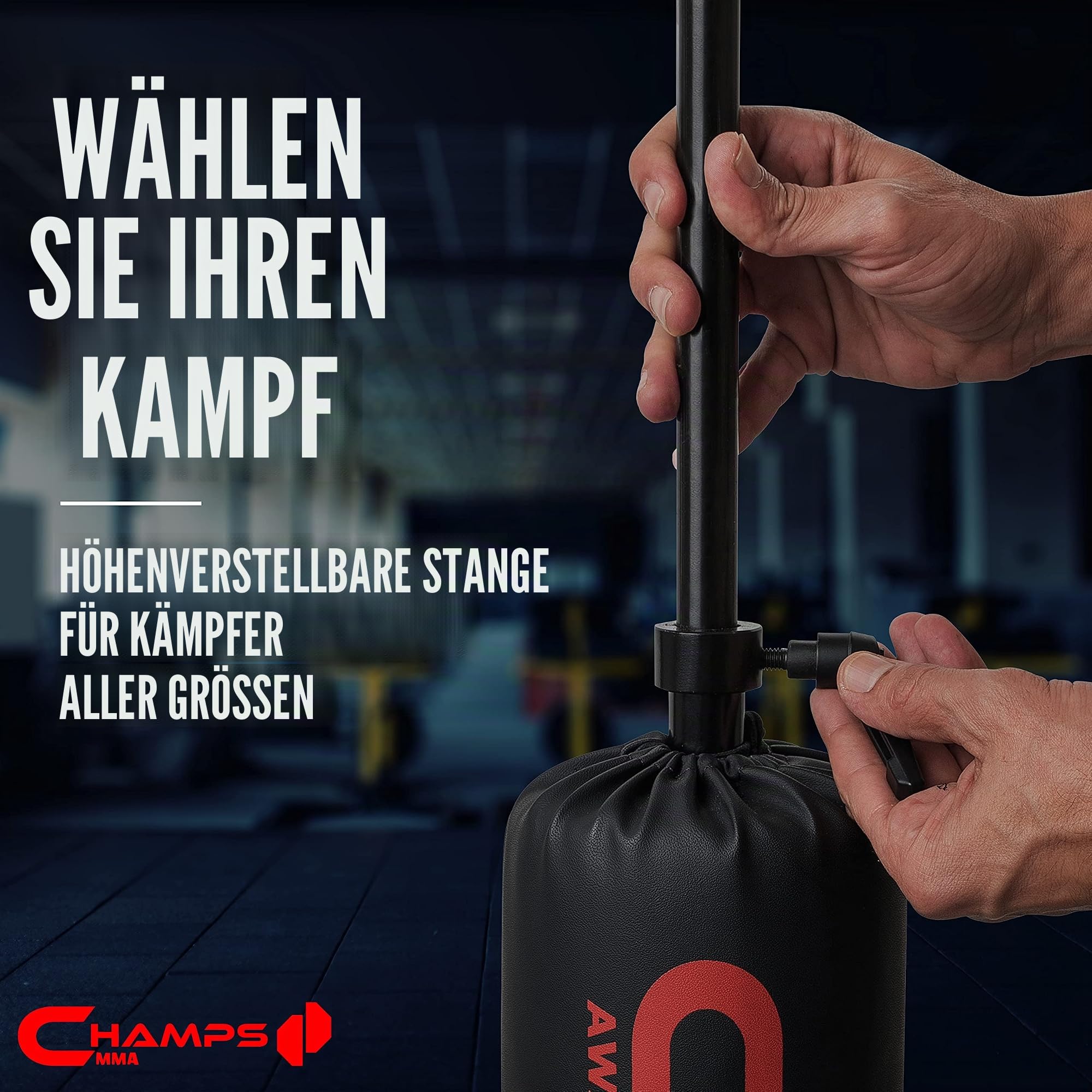 Cobra Reflex Bag – Fortschrittlicher Boxsack Mit Ultraschnellem Rückprall Zur Erhöhung Von Geschwindigkeit, Reflexen und Ausdauer – Höhenverstellbarer Boxsack Mit Ständer und Sicheren