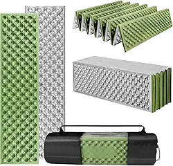 Isolante Termico Camping, Colchão Camping, Insulation Mat Revestida de Alumínio, À Prova D’Água e Portátil Dobrável, Tapete Dobrável à Prova de Umidade, 196 * 61 * 2 CM