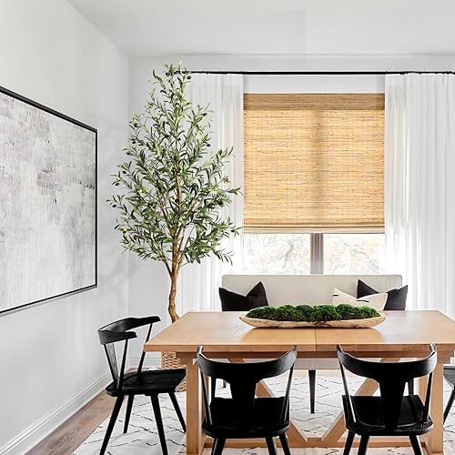 Miniatura 10 de GAOMON Árbol de olivo artificial de 4.25 pies (51 pulgadas) de alto, olivos de seda sintética para el hogar, oficina, sala de estar, decoración de