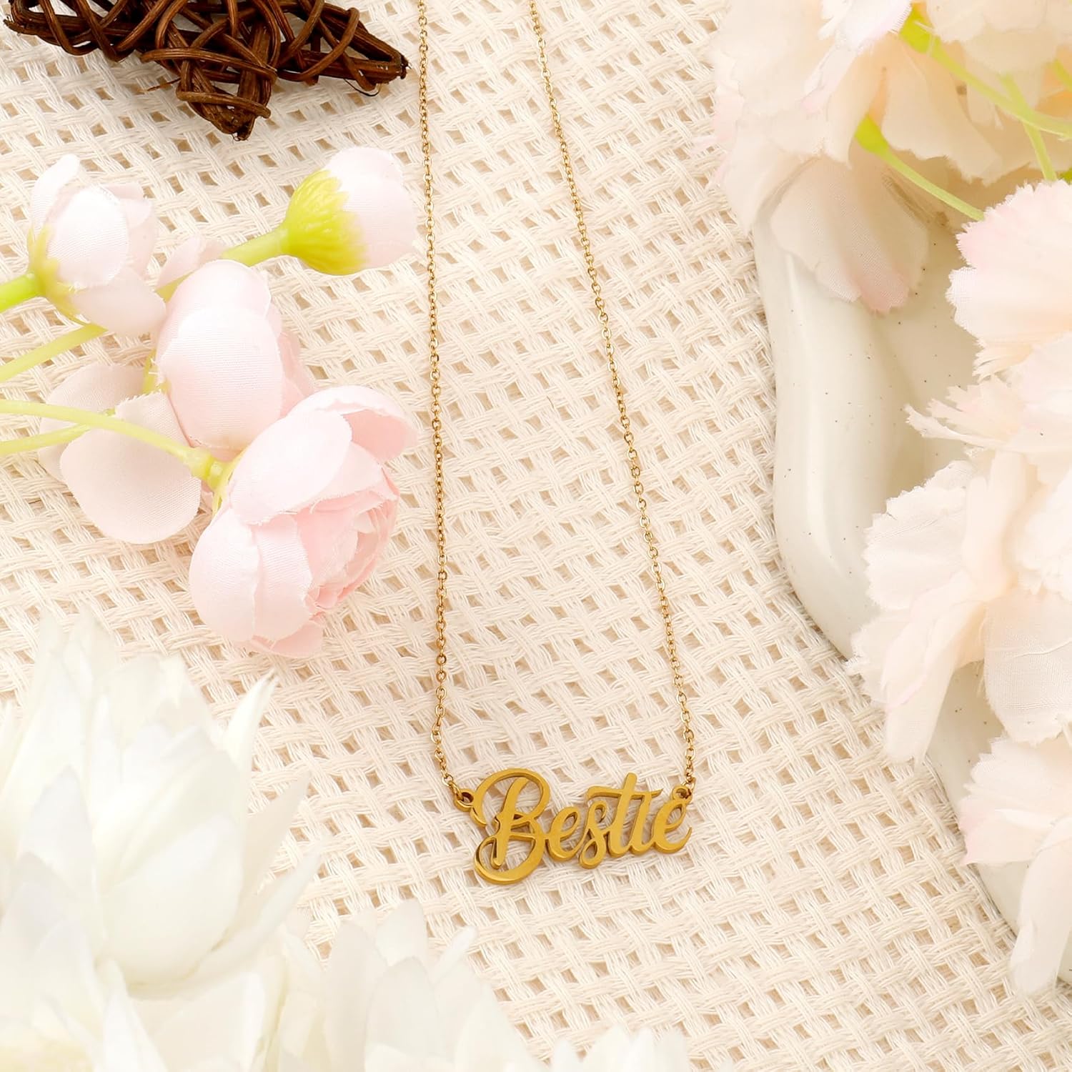 Bestie Gifts Best Friend for Women Christmas Xmas Bestie Gifts Birthday Unique Friendship Female Long Distance Bestfriend Gift Best Friend Friendsgiving Graduation Valentines Galentines Necklace - Image 6