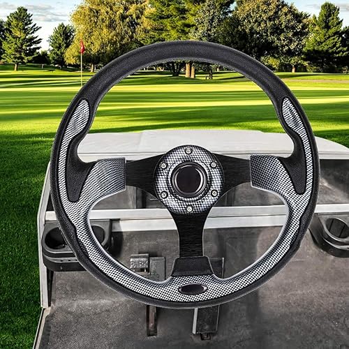 Miniatura 6 de LEAPGO Golf Cart Steering Wheel or Adapter Hub for Golf Cart EZGO TXT RXV Club Car DS Precedent Yamaha Golf Cart Accessories(Not Universal