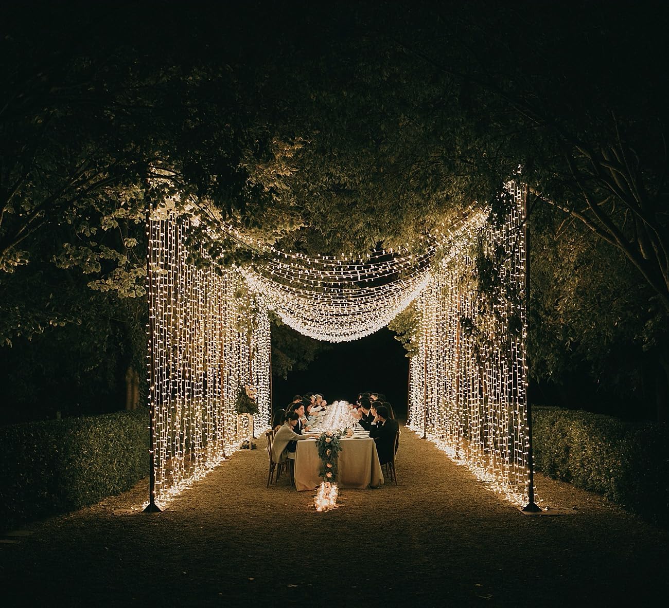 Soft Twinkle Magic Lights, (200 LED Warm-White, Green Wire) Sensory Friendly, Plug-in, Connectable, Waterproof, Holiday, Wedding