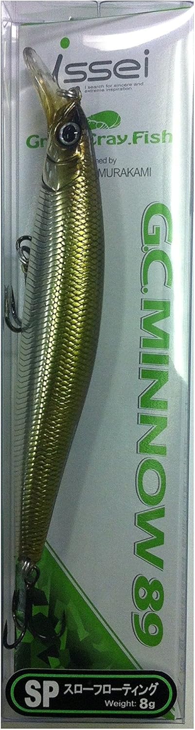 ISSEI Minnow G.C. Minnow SP, 3.5 inches (89 mm), 0.3 oz (8 g) Lure