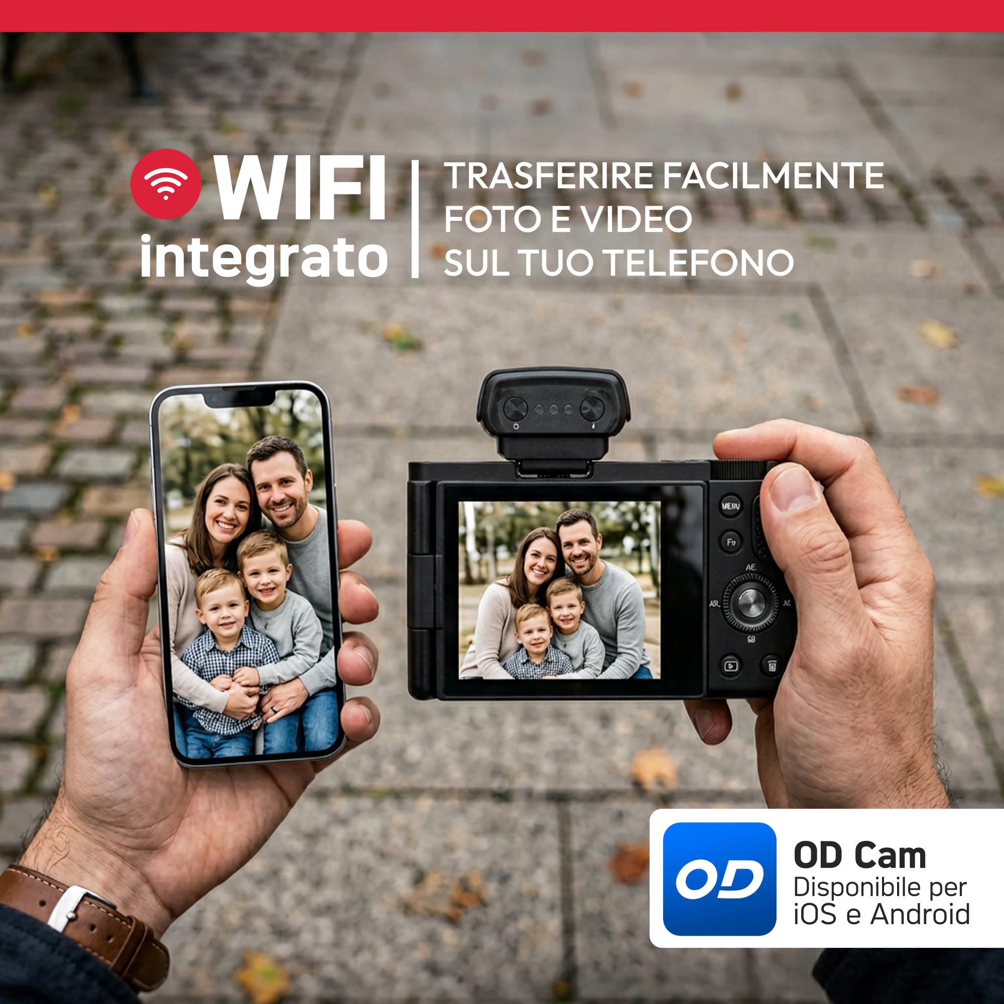 AgfaPhoto - Fotocamera Compatta - Realishot C130 - Video 4K - Zoom Ottico 10X - Schermo Orientabile 2,8" - Wi-Fi & Stabilizzazione - Ideale per Vlogging & Fotografia Creativa