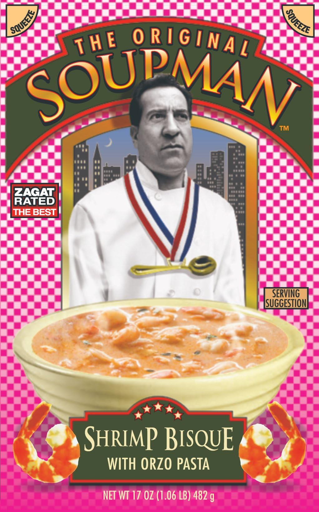 The Original Soupman Shrimp Bisque with Orzo Pasta, 17 Oz (Pack of 6)