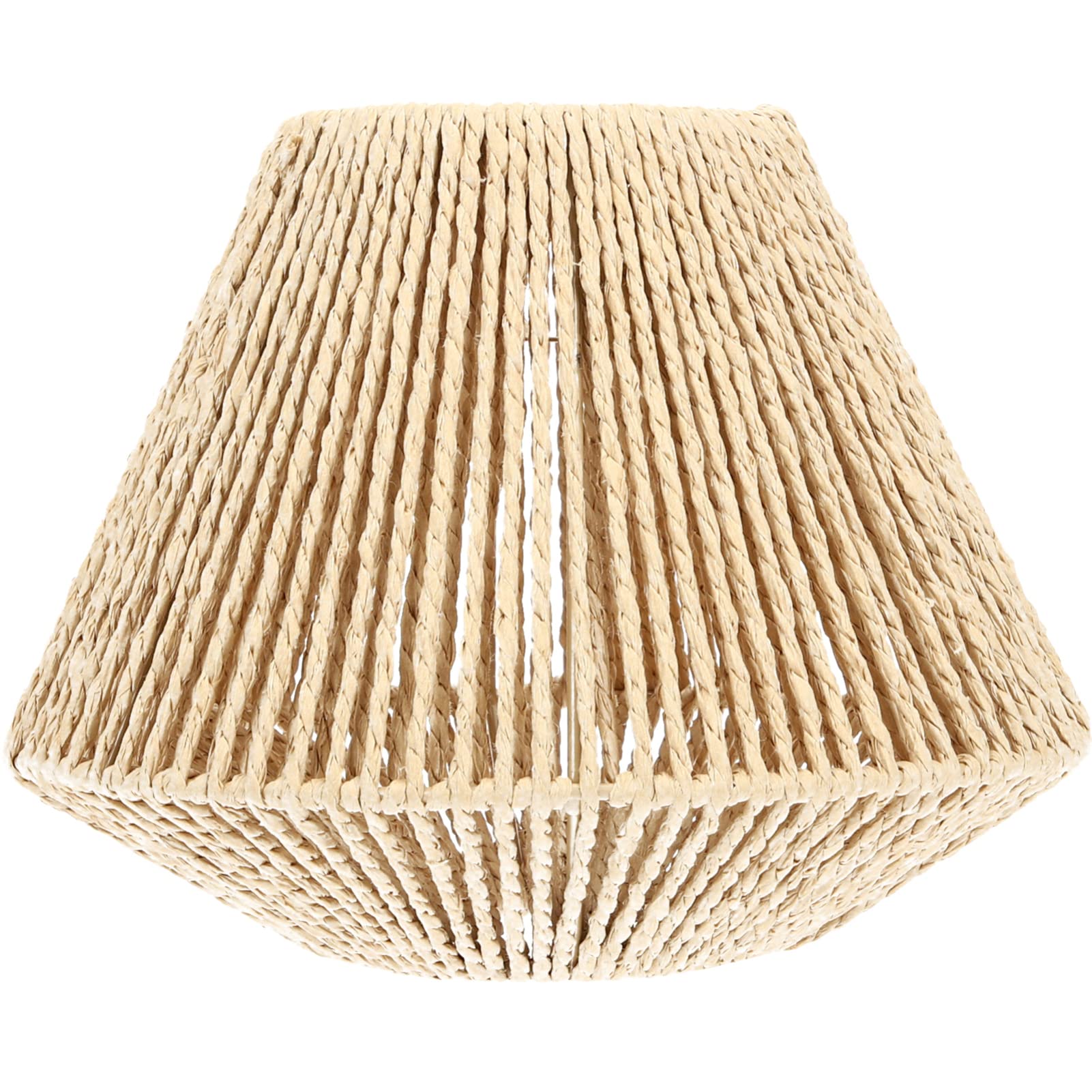 SHERCHPRY Rattan lampshade Table lamp Shade for Ceiling Retro Rattan Rope Chandelier s Rustic Style s Wicker Floor Frame Rope