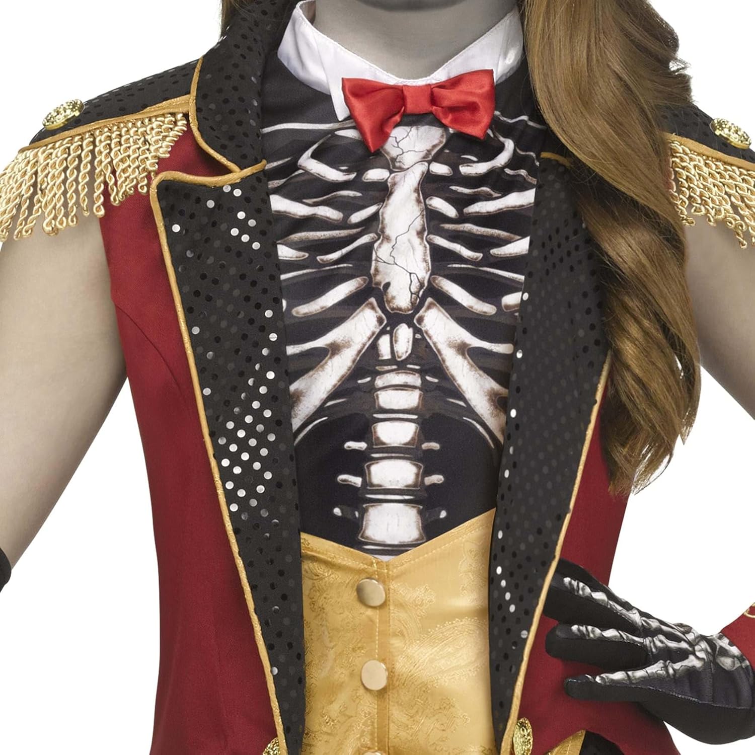 Fun World Girl's Skeletal Ringleader Costume