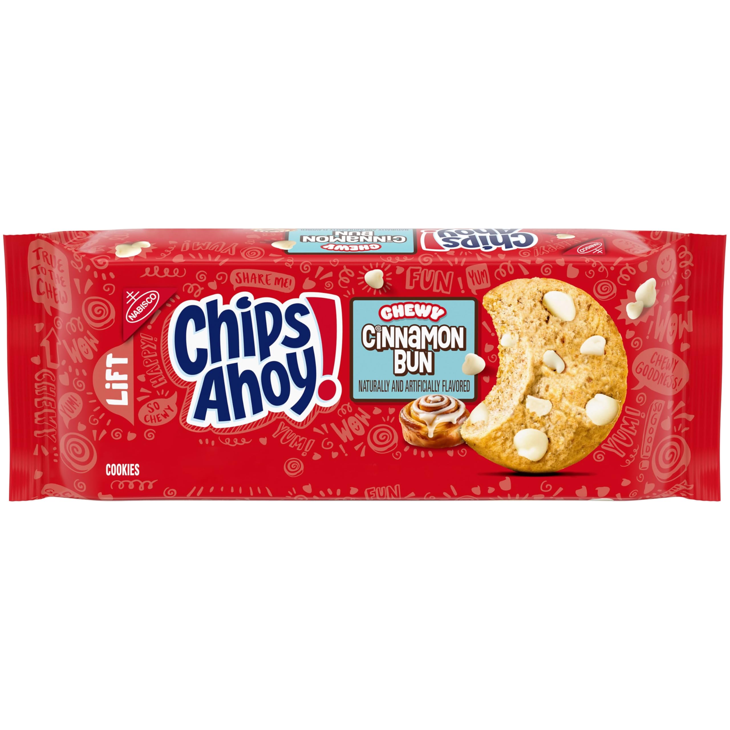 Amazon.com: CHIPS AHOY! Chewy Cinnamon Bun Cookies, 9.58 oz