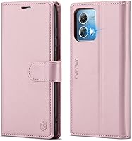 Vista 10 de Funda tipo cartera para Moto G Stylus 5G 2023, con bloqueo RFID, tarjetero y función atril, de piel sintética, funda protectora a prueba de golpes