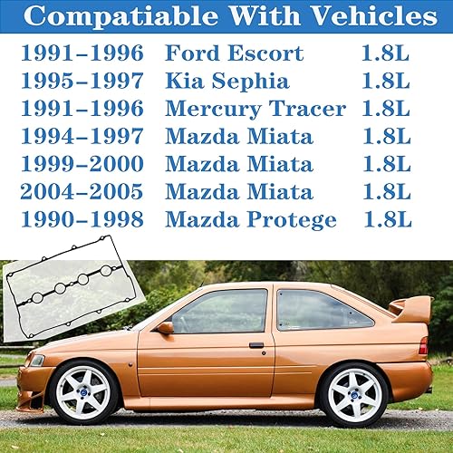 Miniatura 2 de HIHIAV VS50569R Juego de juntas de tapa de válvula de motor para Mazda Miata 1994-2005 1.8L L4 reemplazo, VS50135, F1CZ6584A, F4CZ6584A, VS50364R,