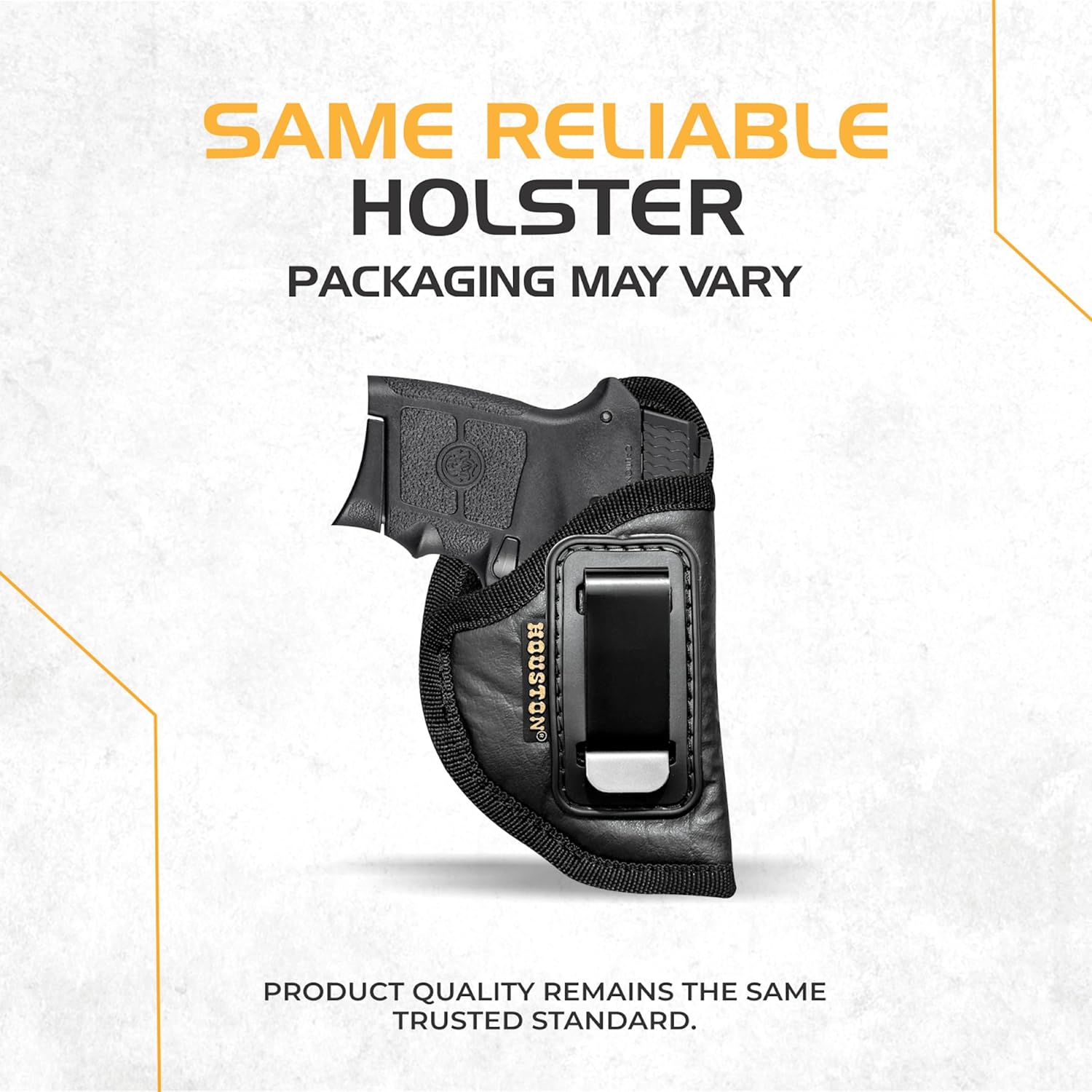 Houston Gun Holsters ECO Leather IWB Holster – Concealed Carry Inside Waistband with Soft Suede Interior, Fits 380/22/25/32 Pocket Pistols Like Ruger LCP, Kel Tec, S&W BG, Beretta Tomcat