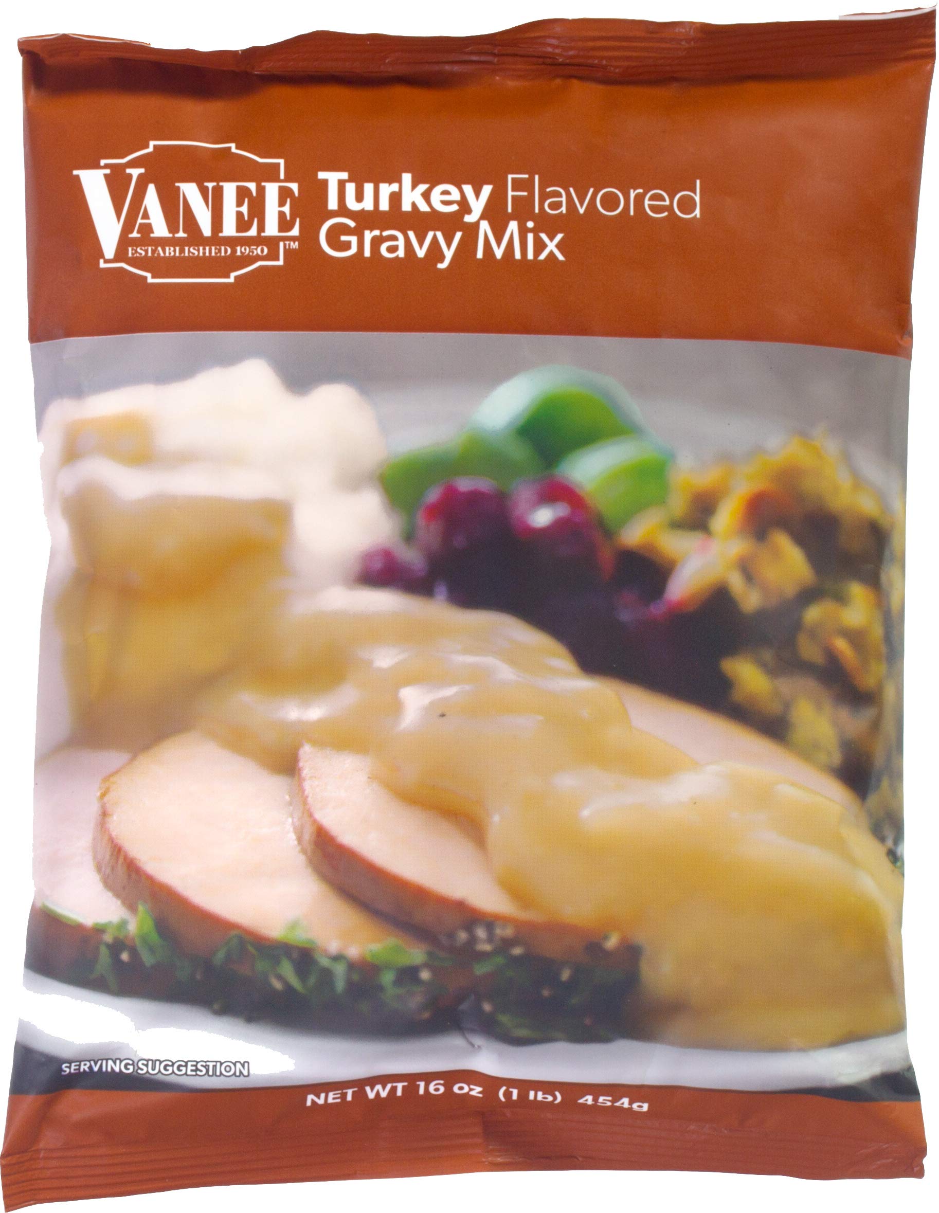 VANEEFoods Turkey Flavored Gravy Mix, 16 Ounce -- 8 per case.