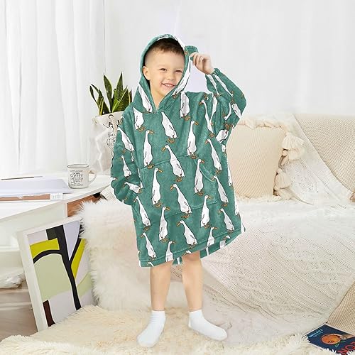 Miniatura 6 de Wearable Blankets for Kids, Soft Warm Cozy Oversized Blanket Hoodie, Gifts 3-14 Y Boys Girls Teens with Pocket