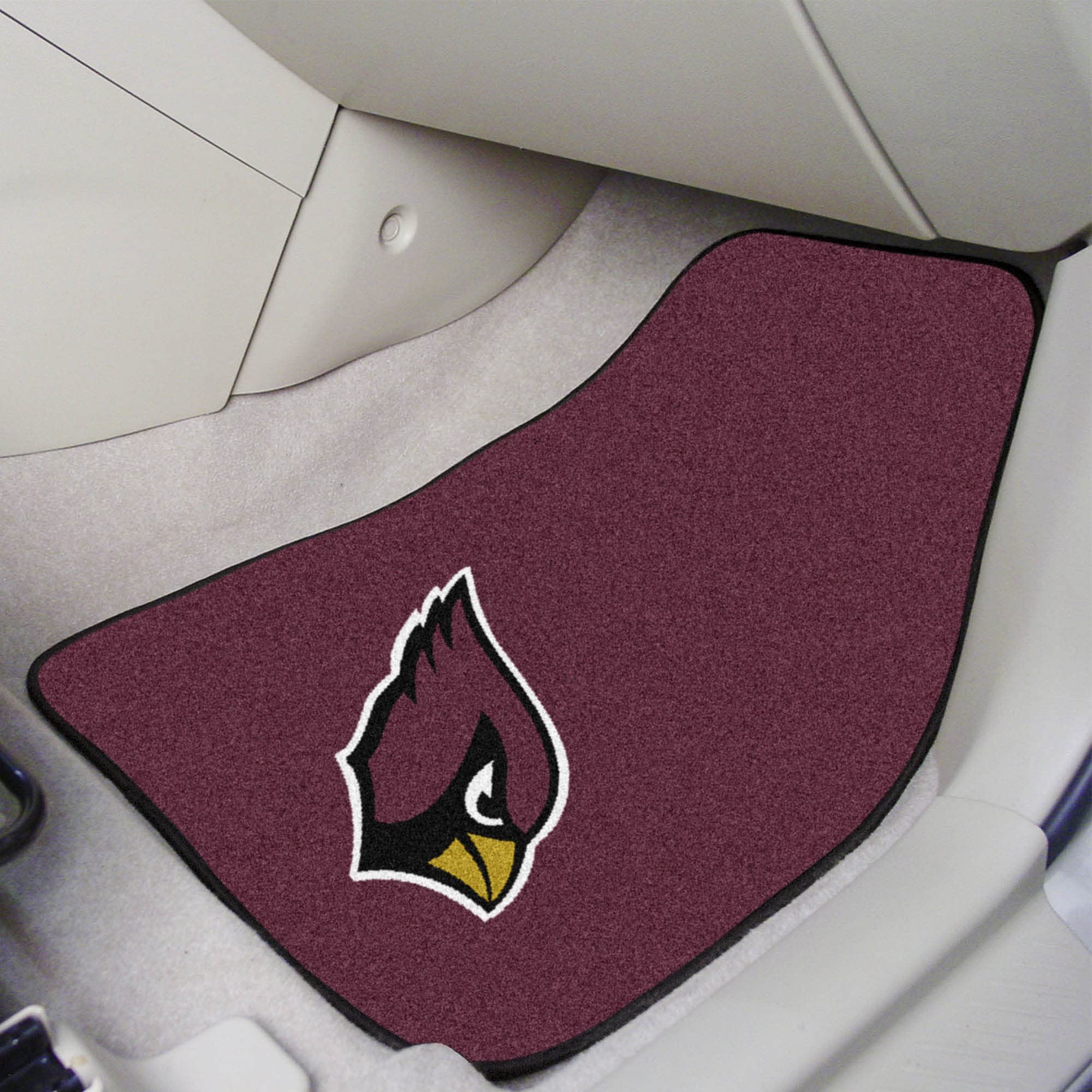 FANMATS NFL - Arizona Cardinals 2-pc Carpet Car Mat Set | Red | 17