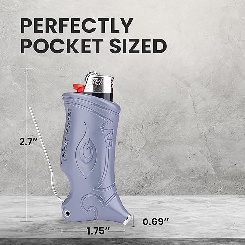 Miniatura 4 de Toker Poker - Estuche para encendedor Bic Multi Tool 2.0 - Gris, Herramienta Todo Incluido para Camping y Otros