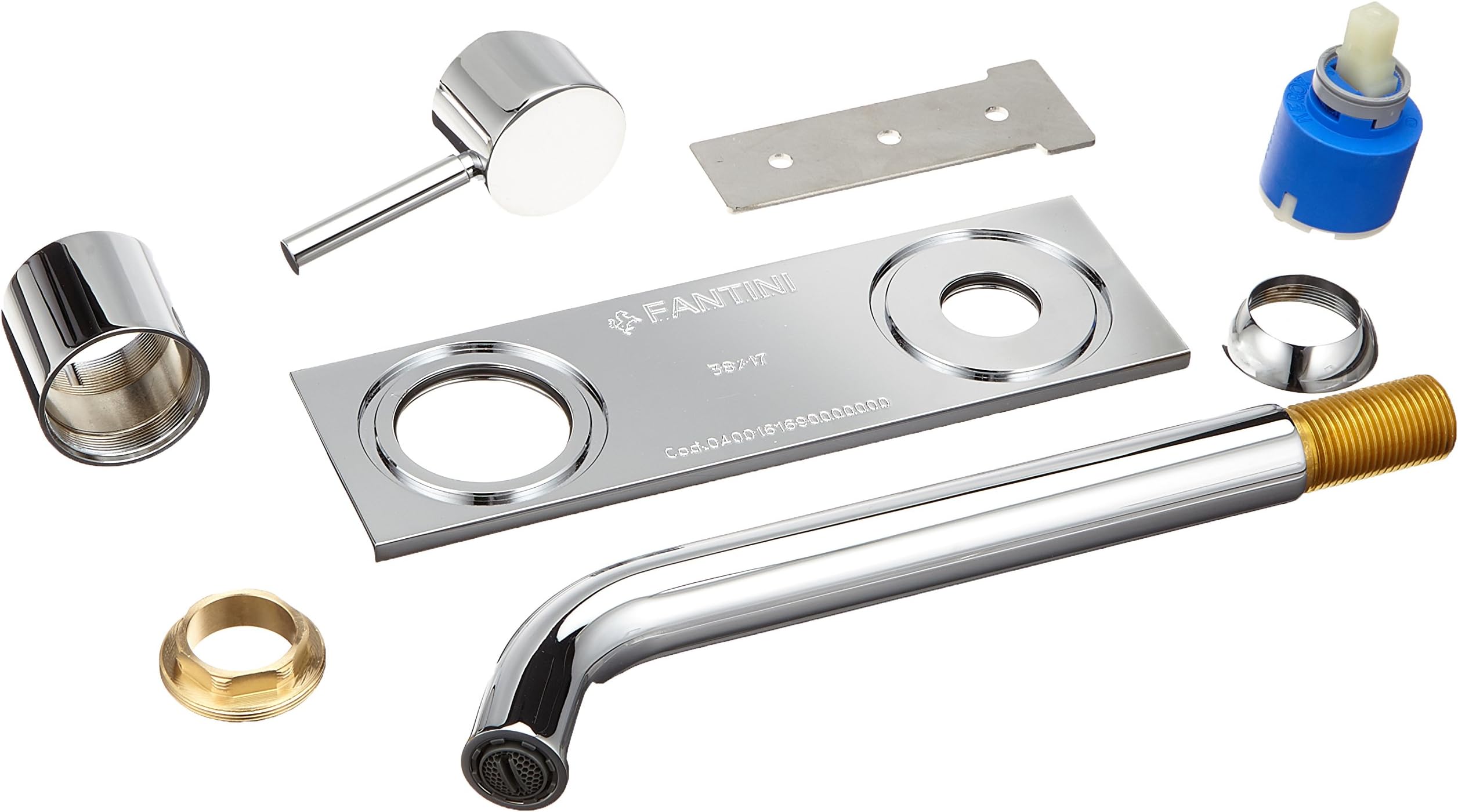 Sink Fantini 5002e813b Mixer Tap Wall Nostromo Leadfree, Chrome